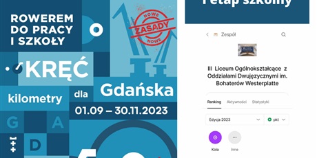 Powiększ grafikę: Grafika promująca akcję "Kręć kilometry dla Gdańska"